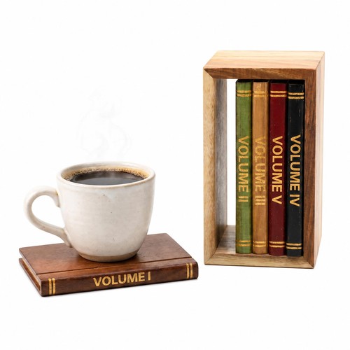 Pack acacia wood drink - 5,