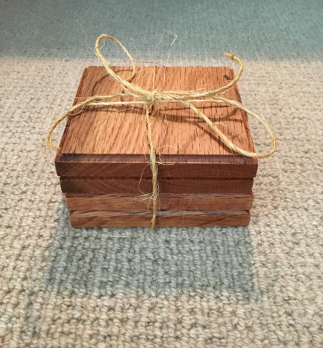 Set black oak - black, coasters