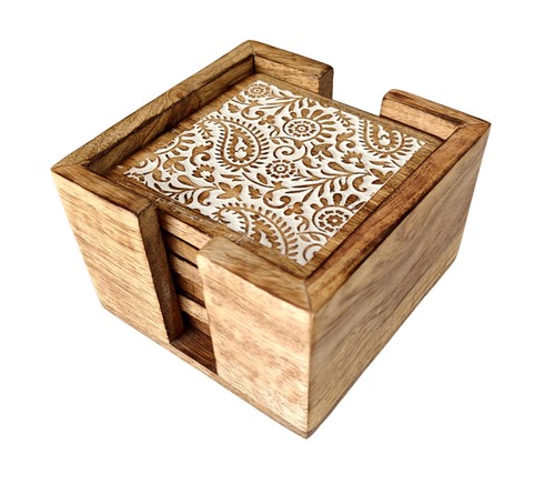 Handmade wooden coasters - handmade,