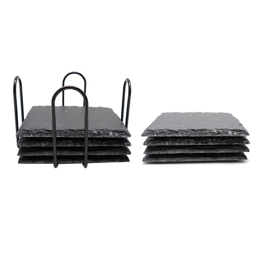 8pcs square slate - square, 4"