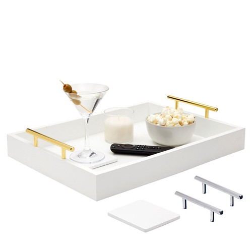 White decorative serving - decorative,