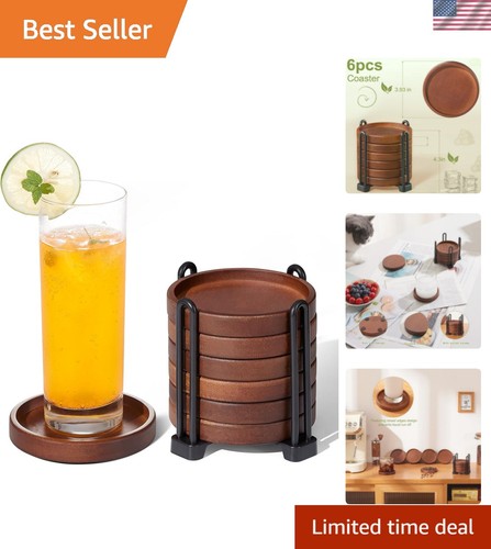 Set wooden coasters - of,