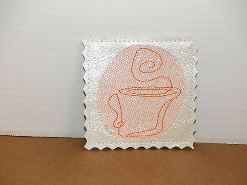 Coffee mug square coaster - coffee,