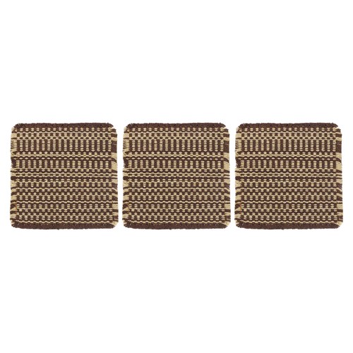 Pack woven coasters x6 - pack, 6"x6"