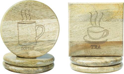 Wooden coaster for coffee - coaster,