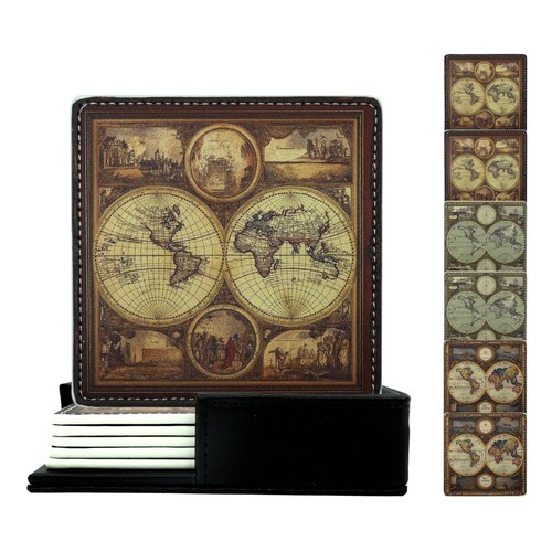 Marble coasters square - coasters,