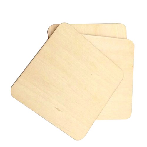 Pcs wooden craft coasters - 50,