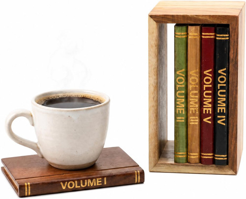 Wooden coaster set - set, stand